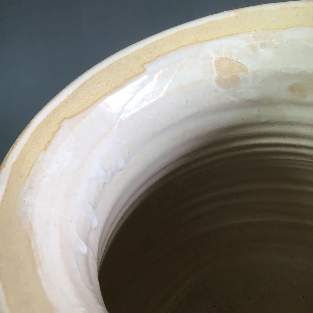 Ｒ３２３　水指　『萩焼』『塔陶山　平野教道造』　共箱　茶道具