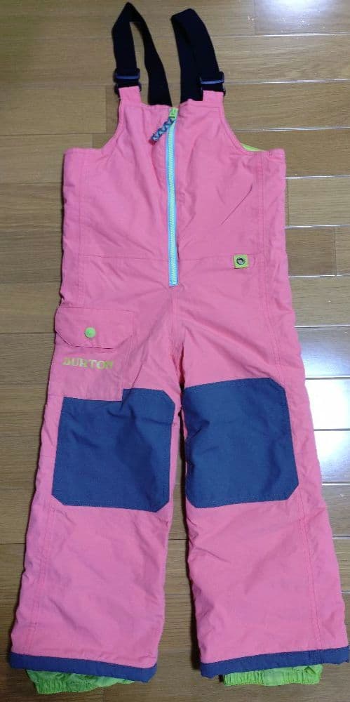 BURTON　子ども用スノーボードウェア　上下セット110cm、120cmピンク