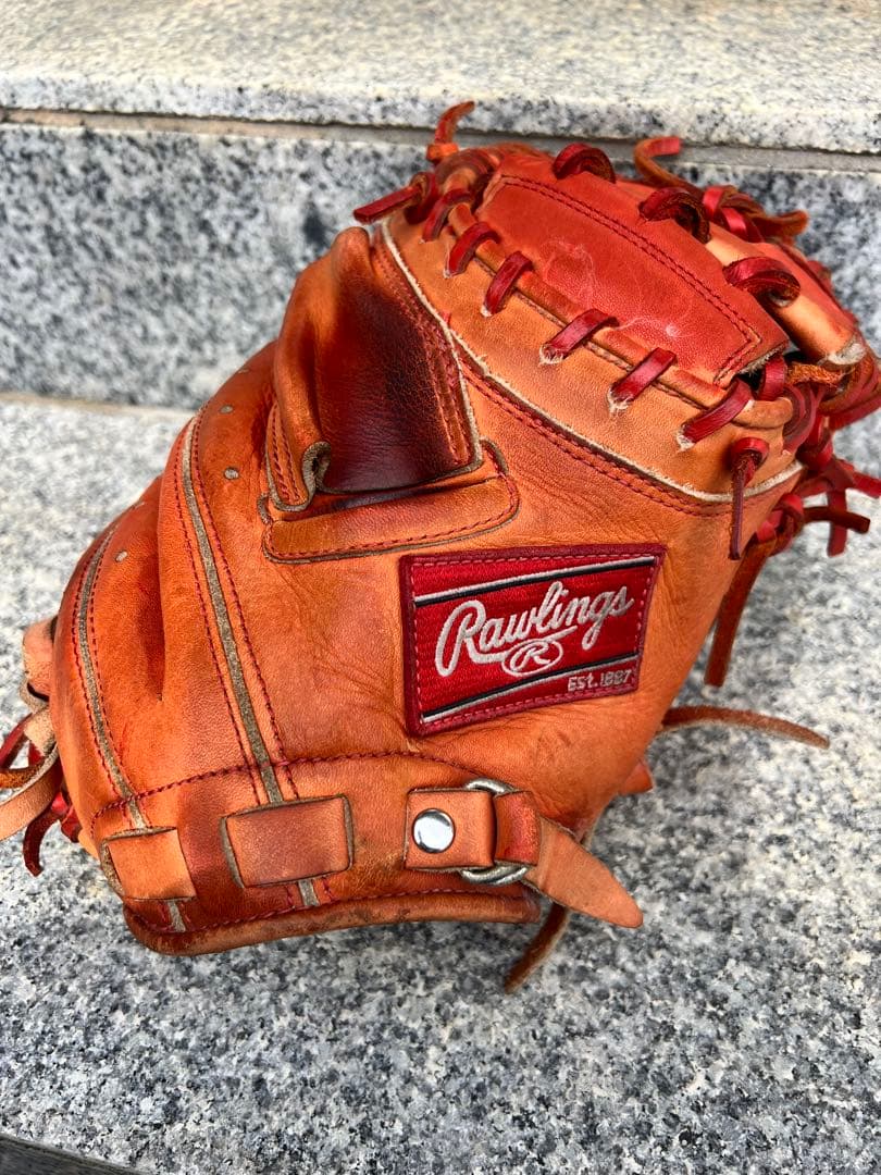 Rawlings PROFESSIONAL 硬式グローブ オレンジ