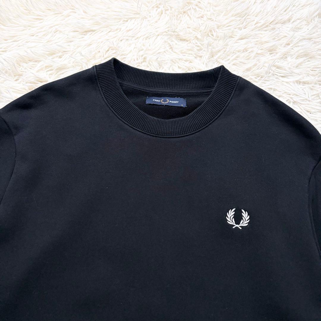 ✨ぞぞ✨フレッドペリー　スウェット　ティップライン　ブラック　M