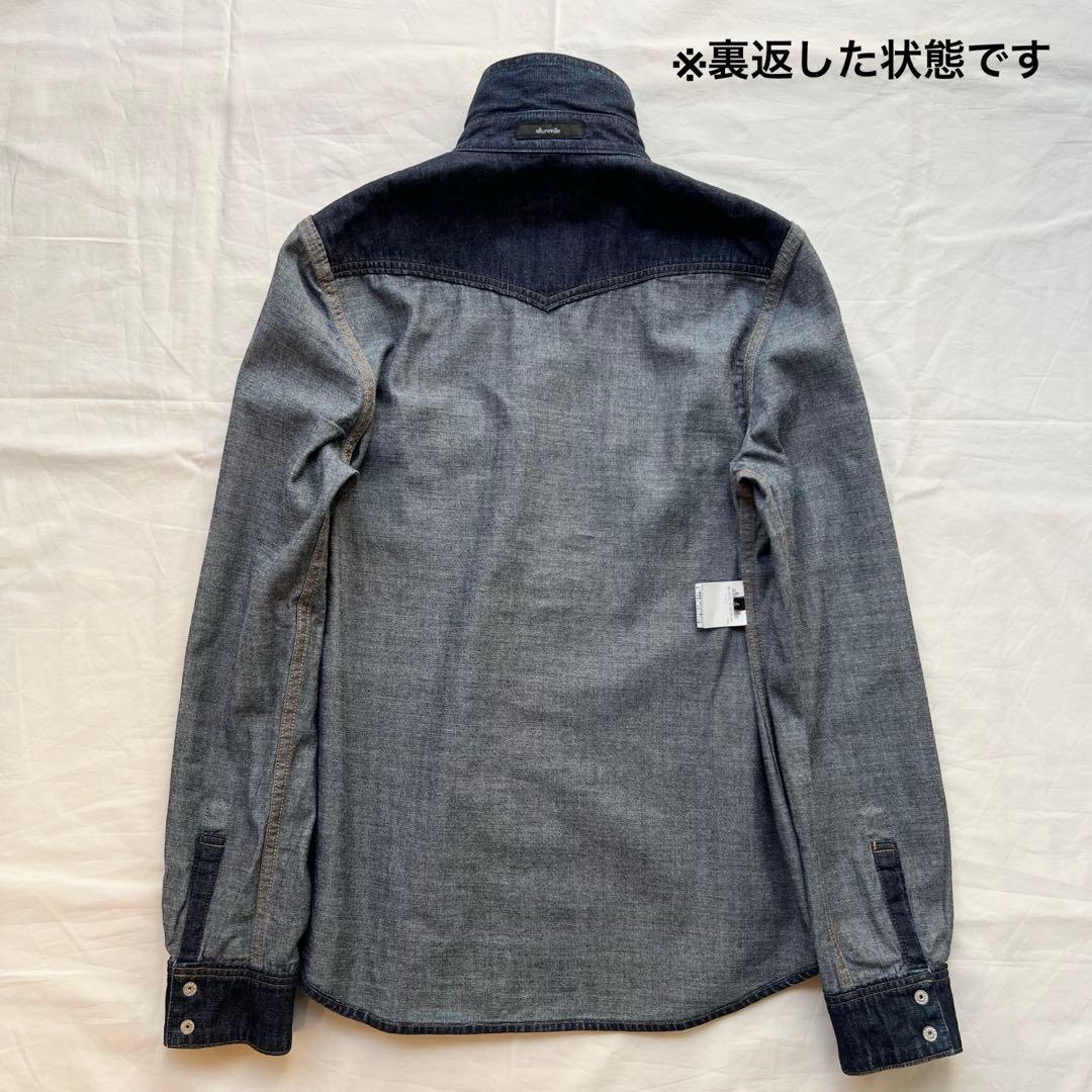 【2度着用】allureville アルアバイル デニム シャツ M ダンガリー