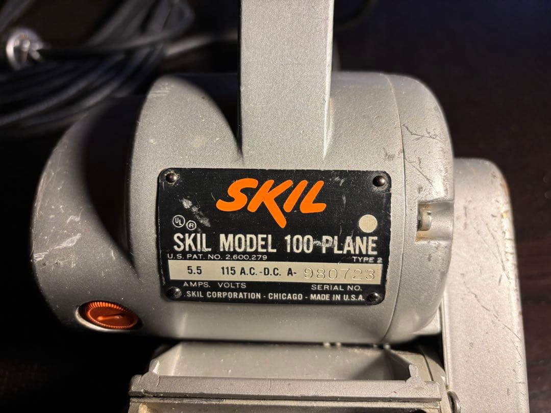 Skil MODEL100 カンナビンテージ名機希少サーフボードシェイプ現状品