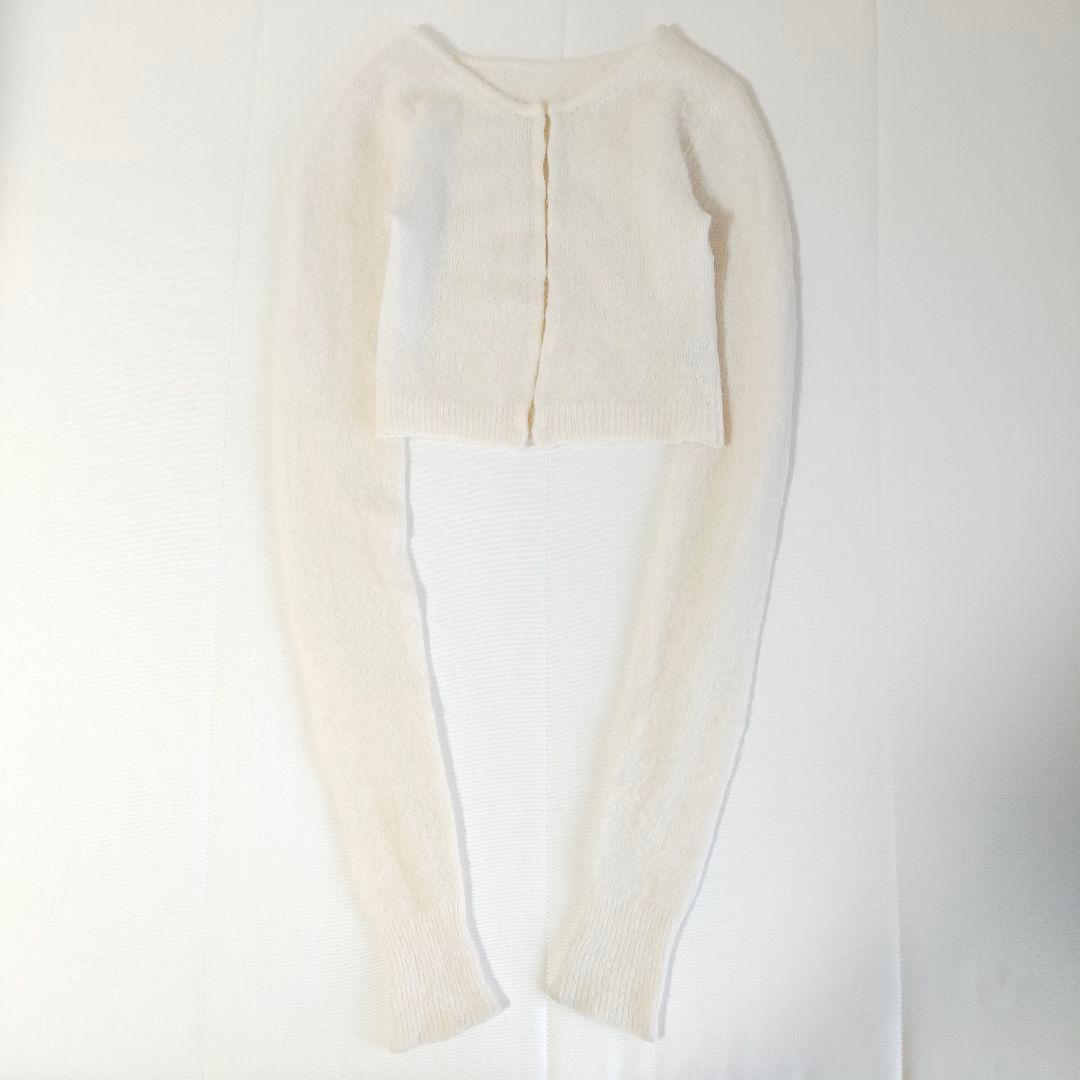 ヨー　ビオトープ　biotope カシミヤカーディガン　ホワイト