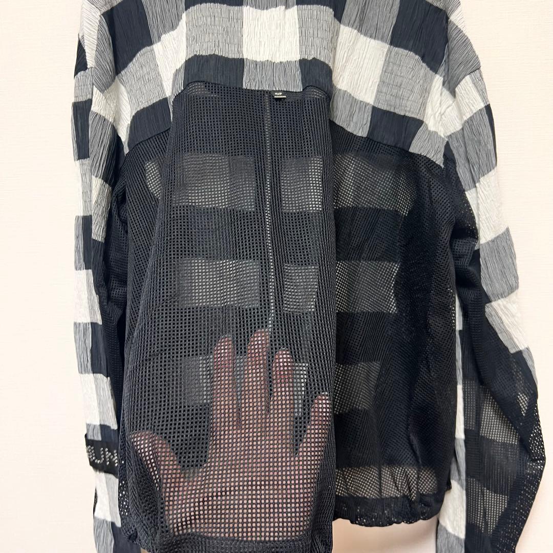 新品　MUNITALP ムニタルプ　チェック柄メッシュジャケット　ゴルフウェア