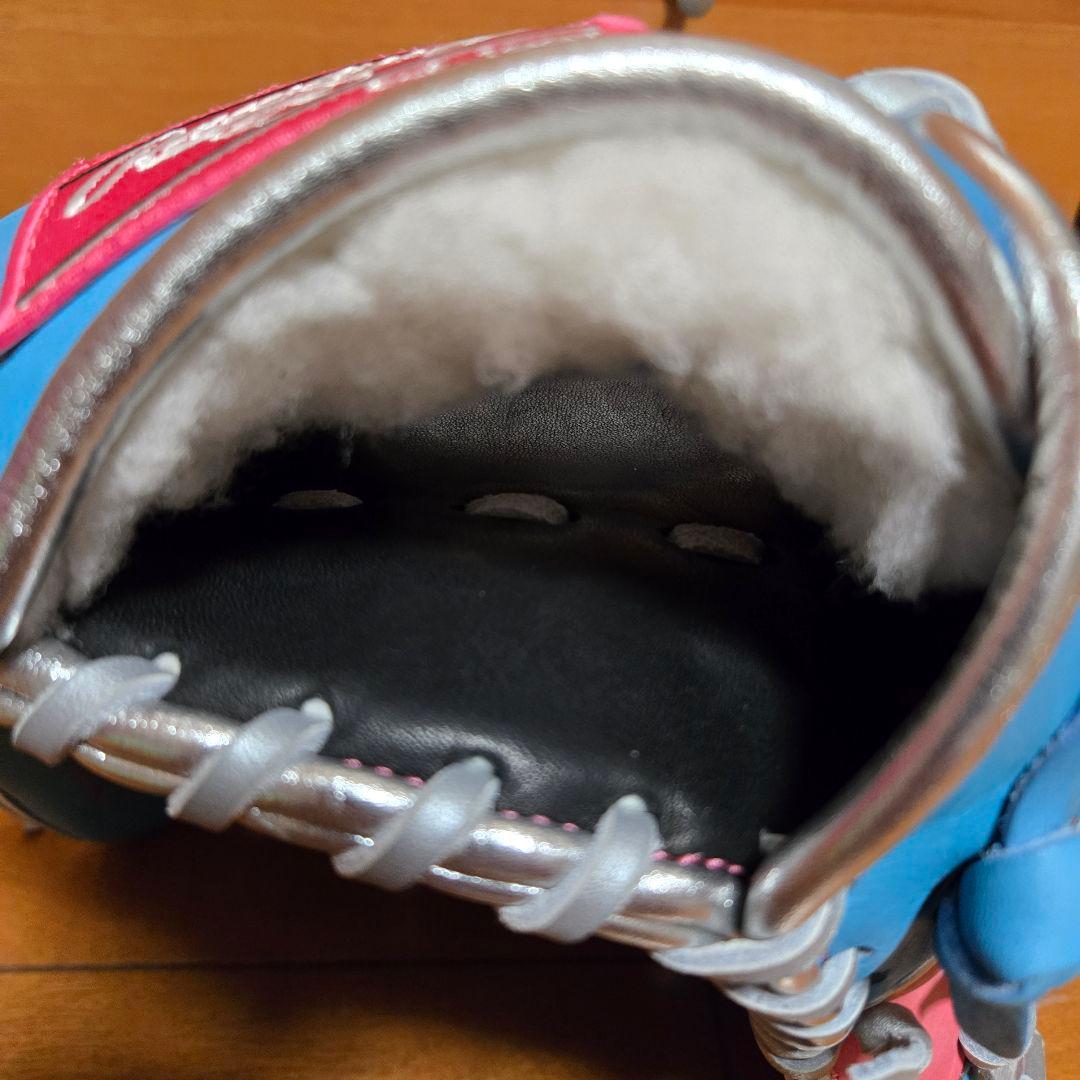 品薄商品！Rawlings 軟式グローブ サックス/ピンク右投げ用