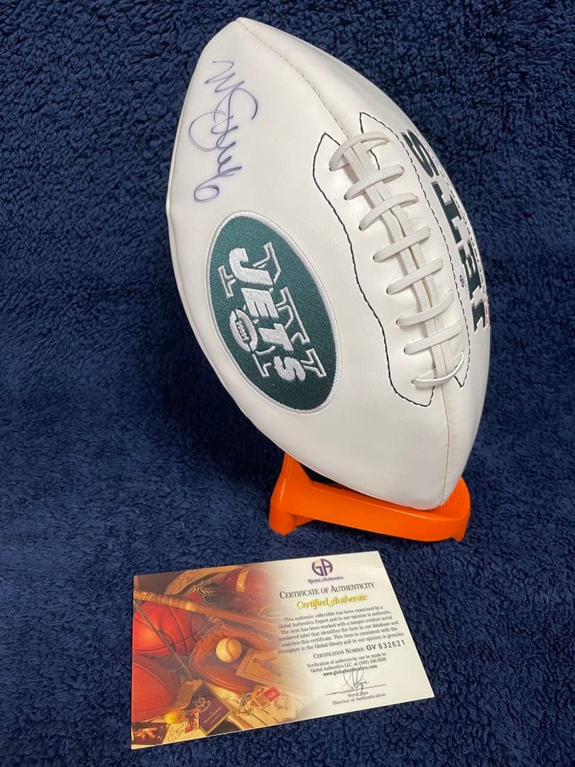 ［値下げしました！］NFL＊N.YJETS公認　マーク サンチェス サインボール