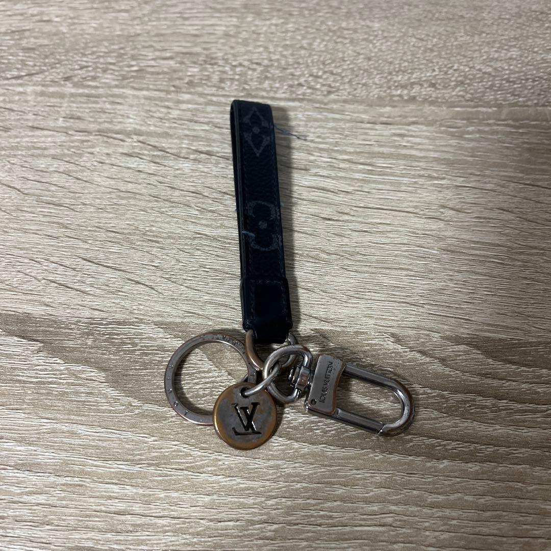 g*l様 Louis Vuitton ブラックレザー キーホルダー