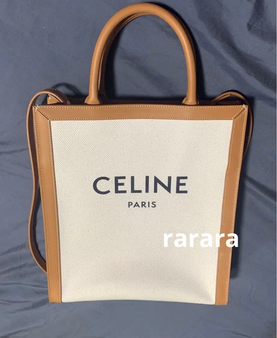 セリーヌ トートバッグ プリントキャンパス カーフスキン CELINE