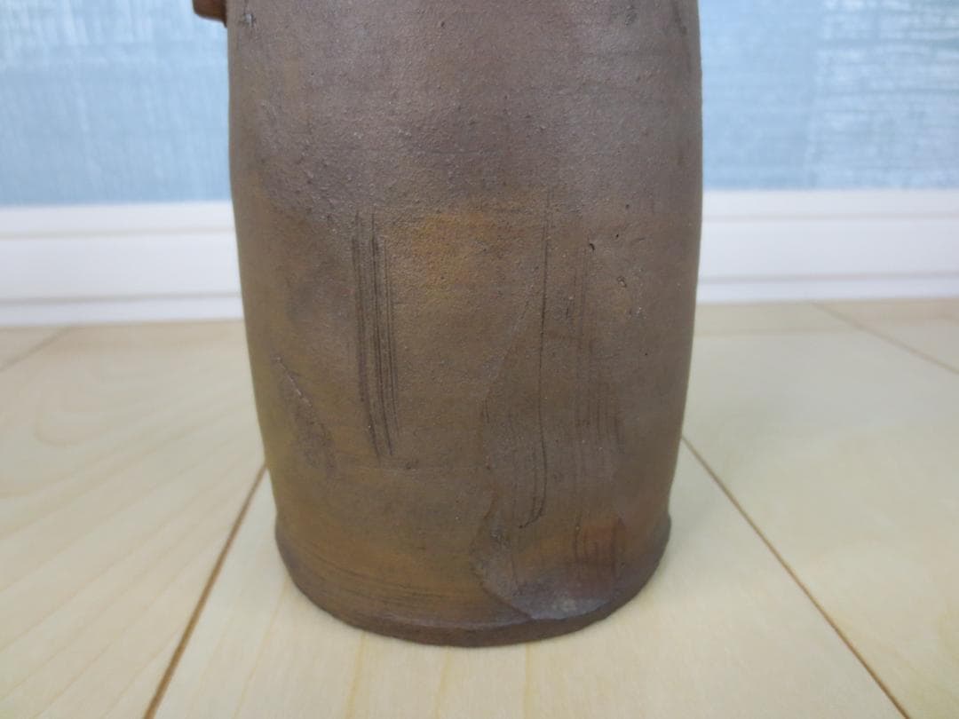 南蛮花入★南蛮★花入れ★耳附一輪花入★茶道具★華道具★共箱