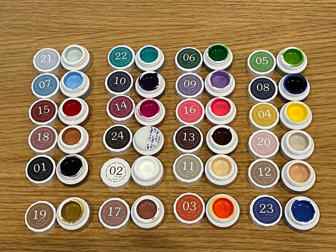 D.nail 極ジェル　24色セット　アートジェル　痛ネイル