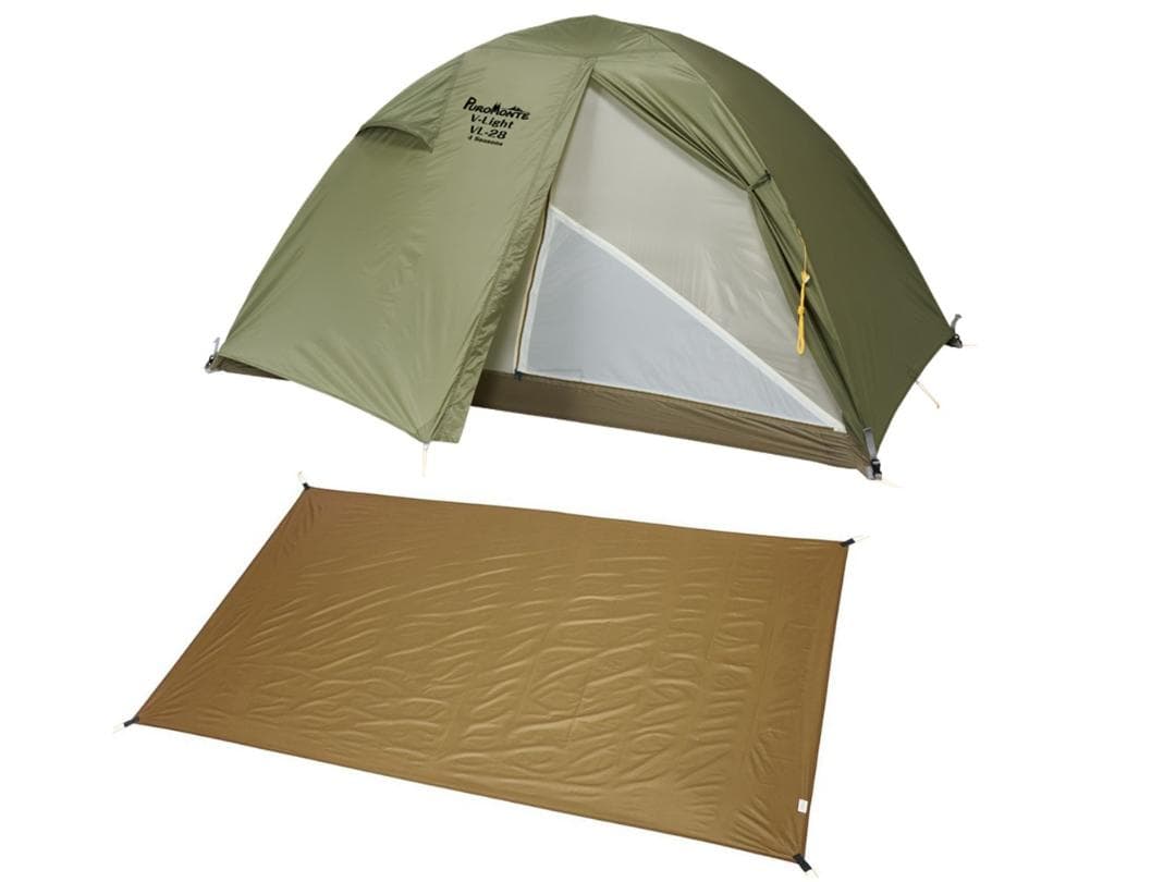 プロモンテ　超軽量テント VL-28 GSセット オリーブ 2人用 新品未使用