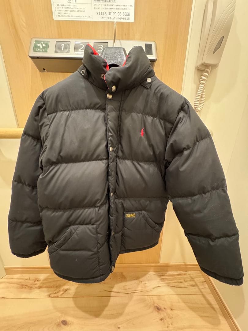 ラルフローレンボーイズダウン フード無サイズ成人S相当-肩幅43総丈66袖丈58