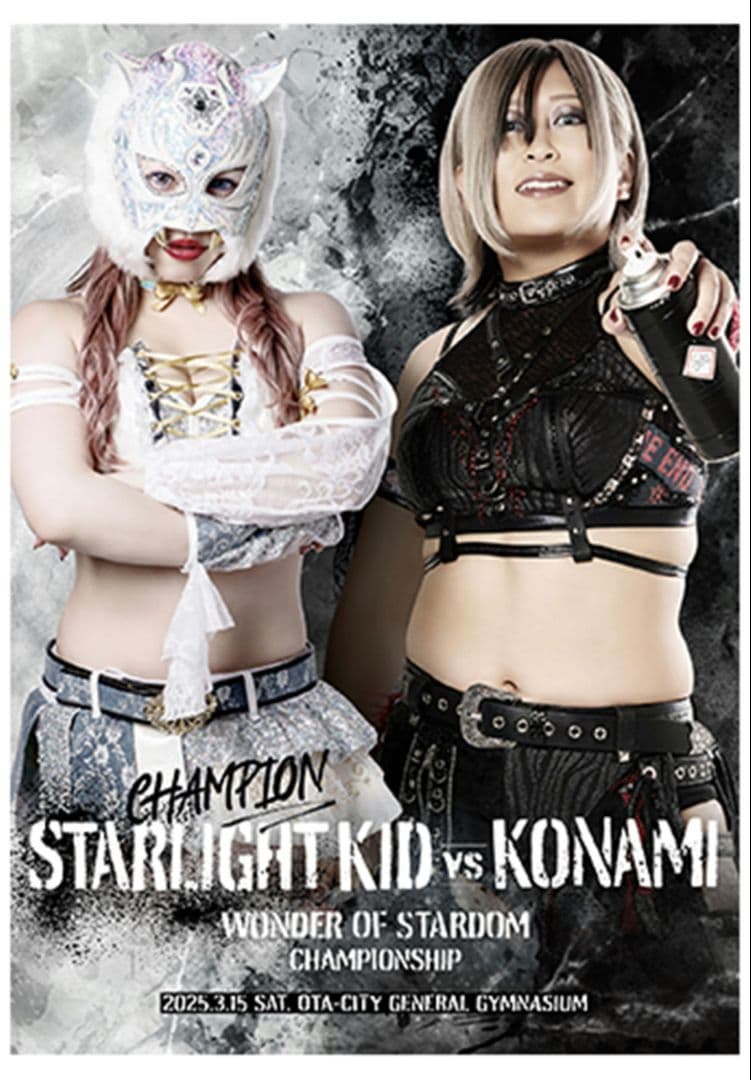 中野たむ上谷沙弥　B2ポスター スターダム STARDOMスターライトキッド小波