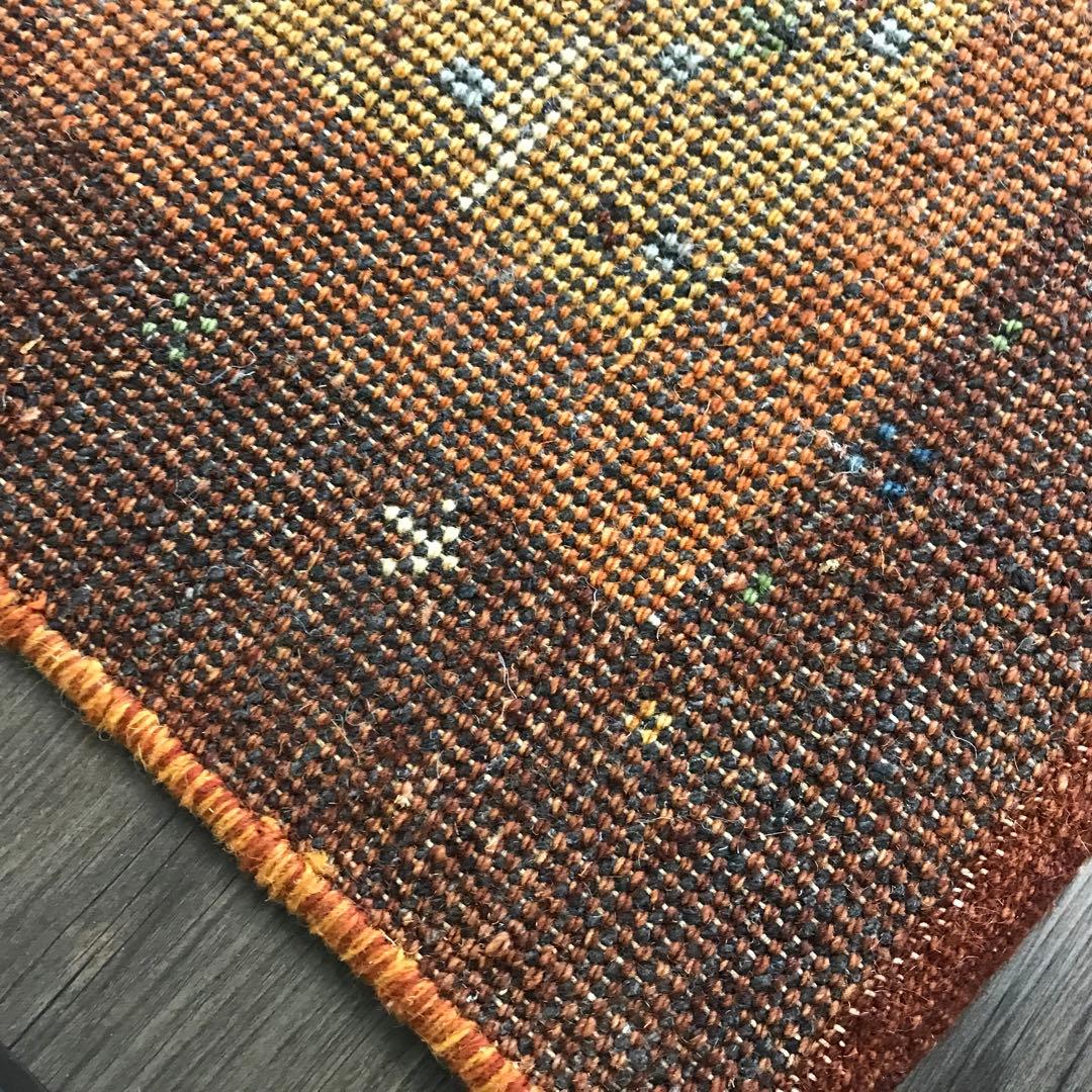 一点限り 76x141cm ギャッベ ギャベ ラグ ラグマット 玄関マット