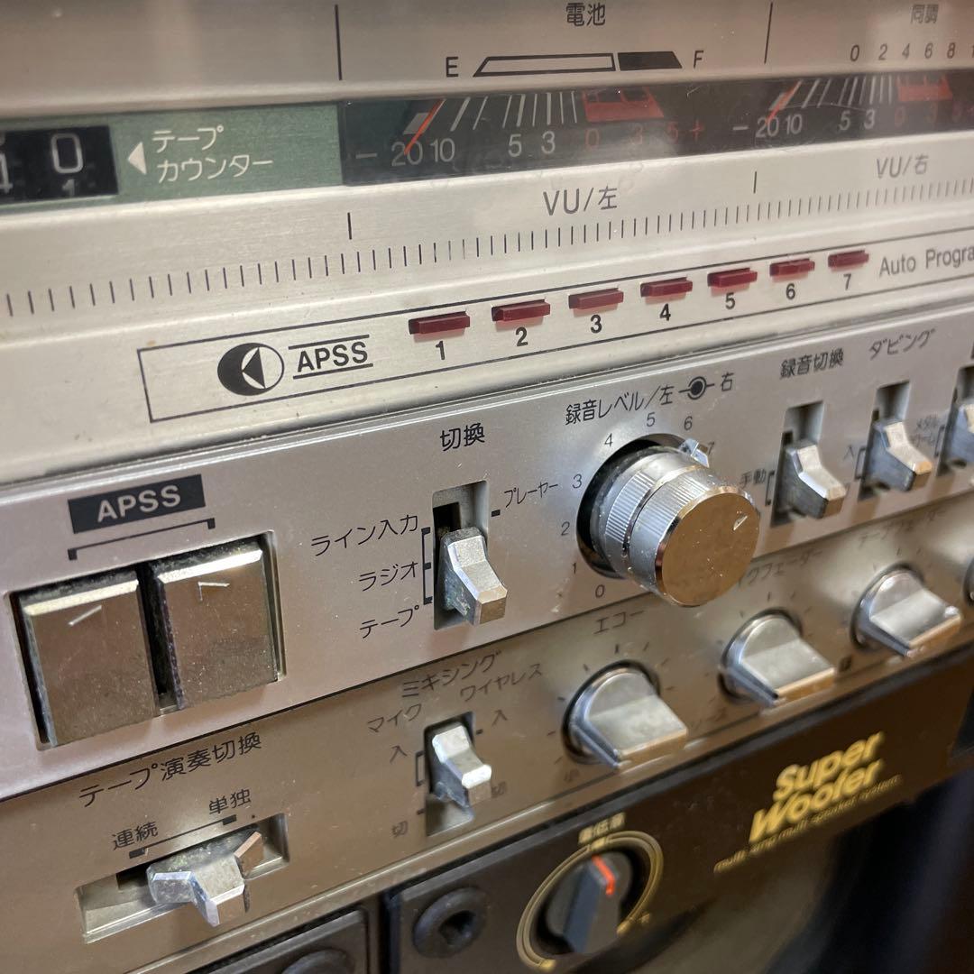 【念のためジャンク品】GF-909 SHARP スーパーボワー ラジカセ