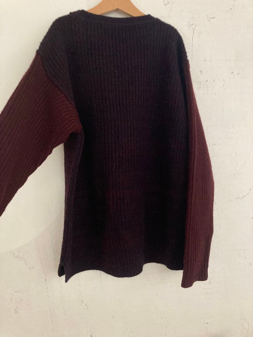 MARNI マルニ カシミヤ混 ニット セーター ボルドー スリット