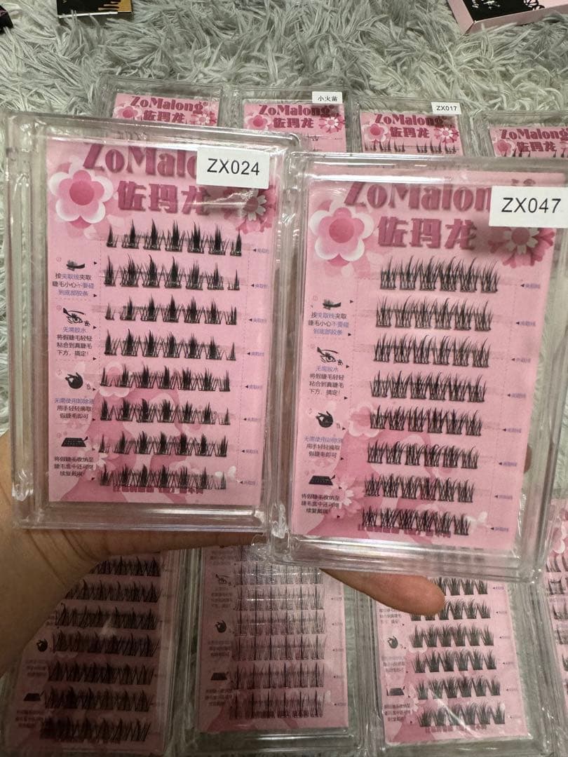 つけまつげ-セルフで完璧な位置調整ナチュラルアイラッシュ 超軽量 手作りの繊細さ