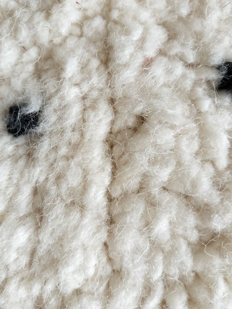 新品/人気/アイボリーベース黒ドット平織りダイヤ柄ベニワレン　No.572