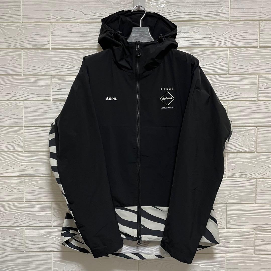 【未使用保管】F.C.R.B. ブリストル ゼブラ柄 ナイロンパーカー XL