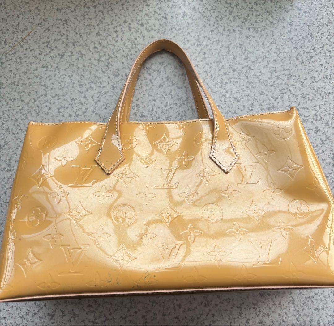 Louis Vuitton ベージュ　 ヴェルニ　ハンドバッグ