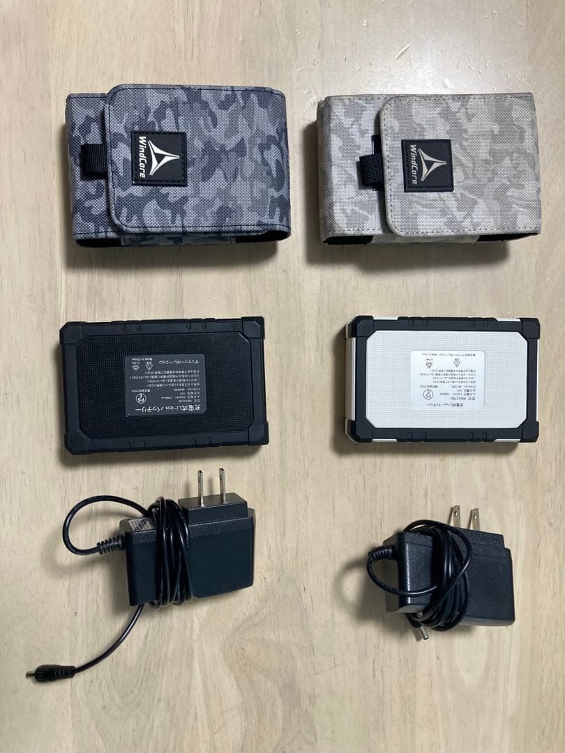 【2組セット】ワークマン 空調服 一式 服、バッテリー、ケース、ファン、充電器