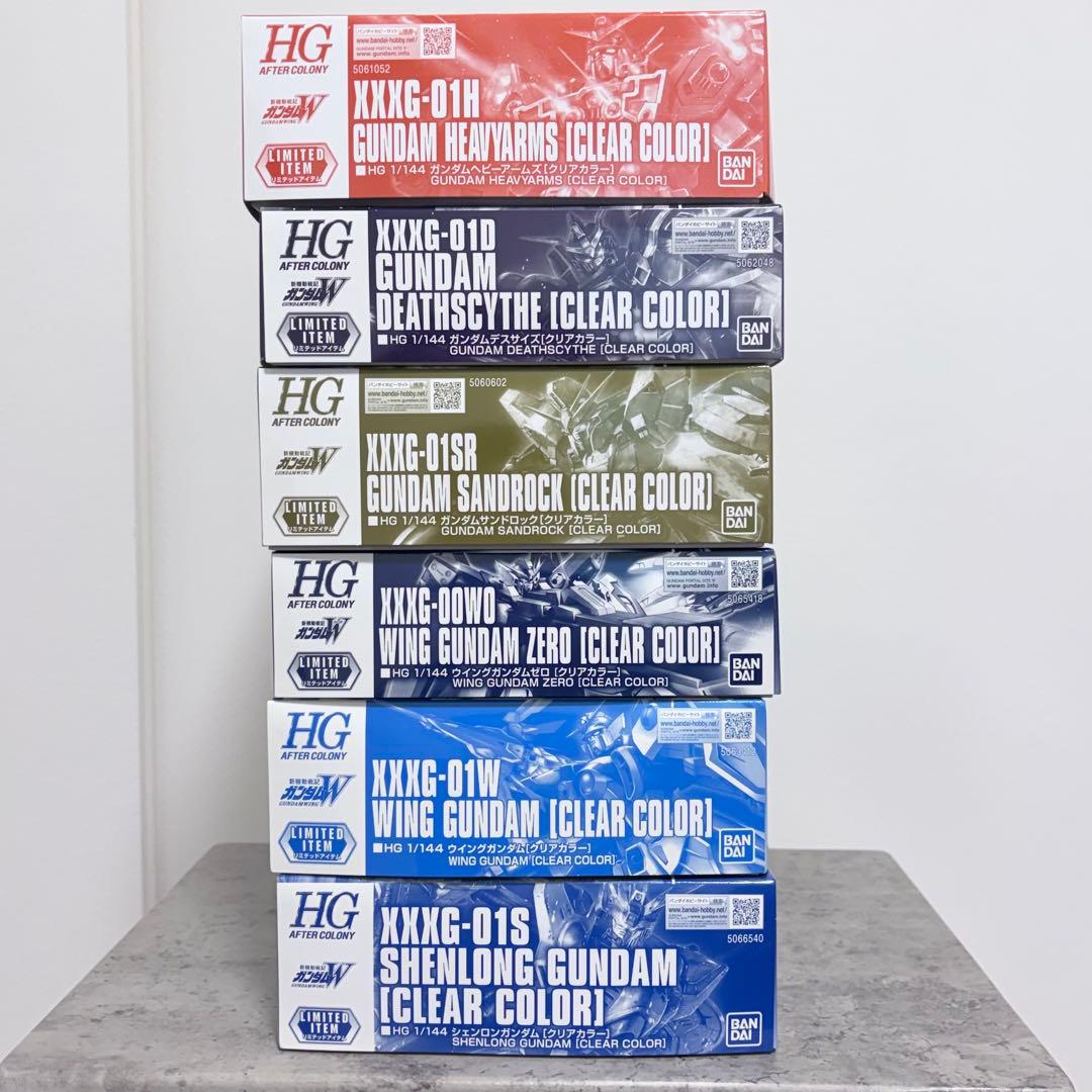 ガンプラ まとめ売り 6点 クリアカラー ウイングゼロ ヘビーアームズ　ほか