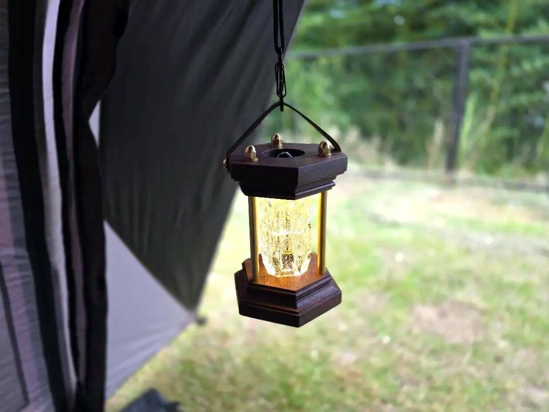 ゴールゼロ クリスタルシェード ウォールナット ルーカス ランタンシェード