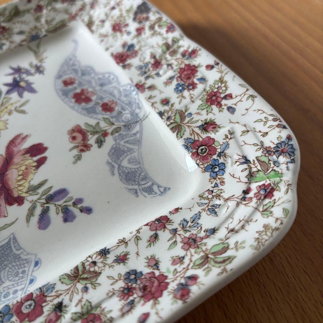 サルグミンヌ ラヴァリエール 平皿 フランスアンティークLavalliere