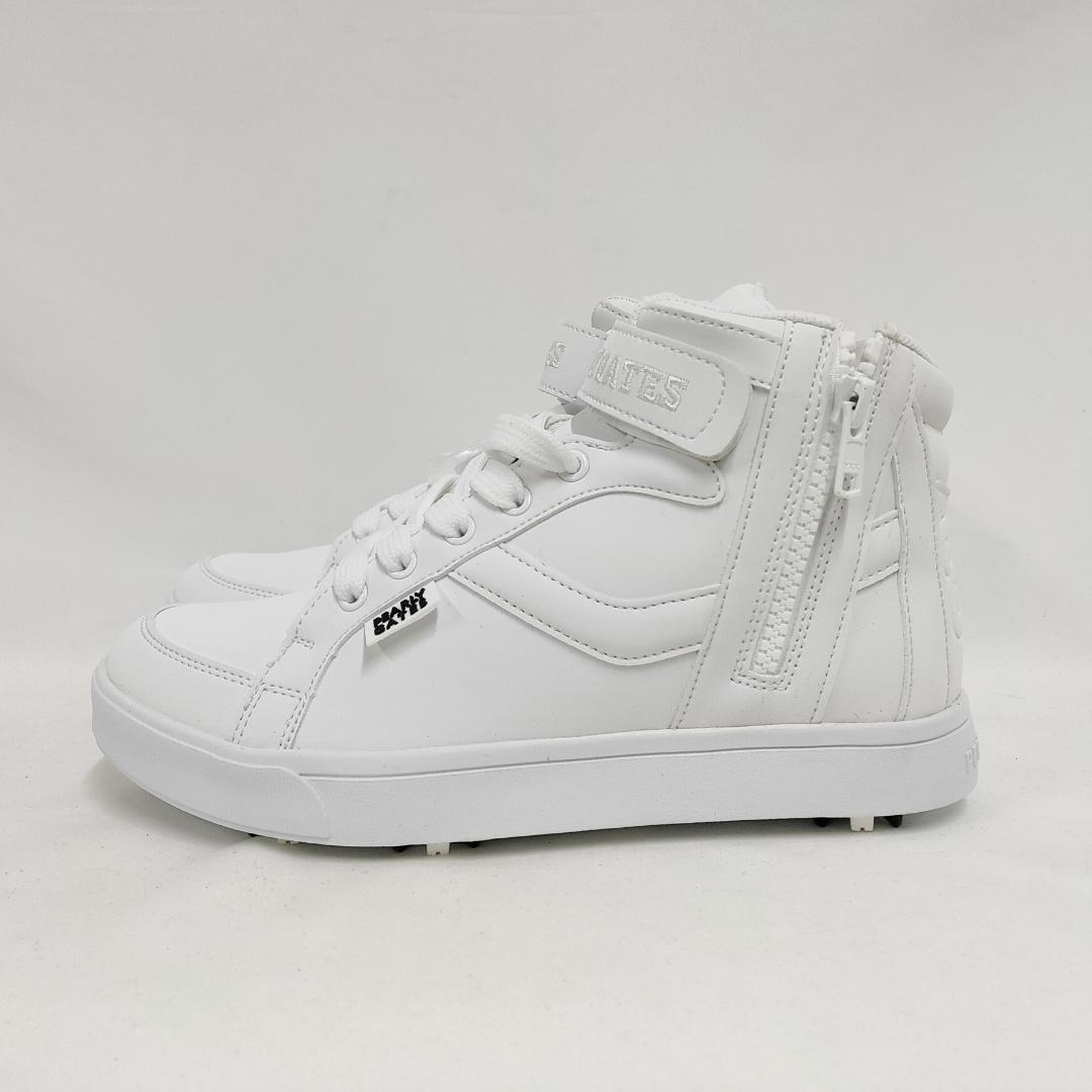 ○★新品 未使用 パーリーゲイツ ミドルカット ゴルフシューズ ホワイト23cm