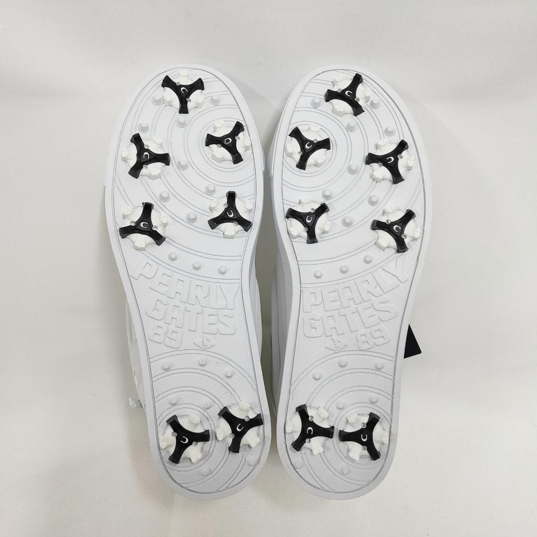 ○★新品 未使用 パーリーゲイツ ミドルカット ゴルフシューズ ホワイト23cm