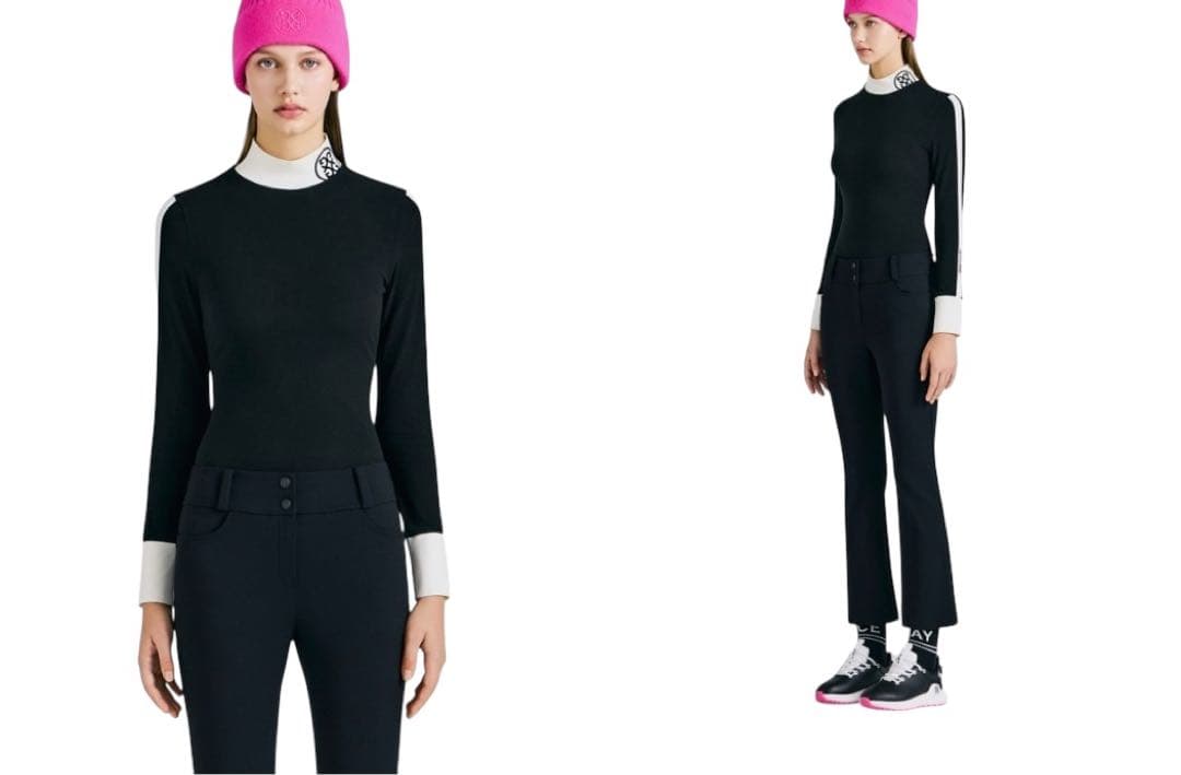 新品未使用新作韓国G/FOREジーフォアレディースハイネックシャツsizeS