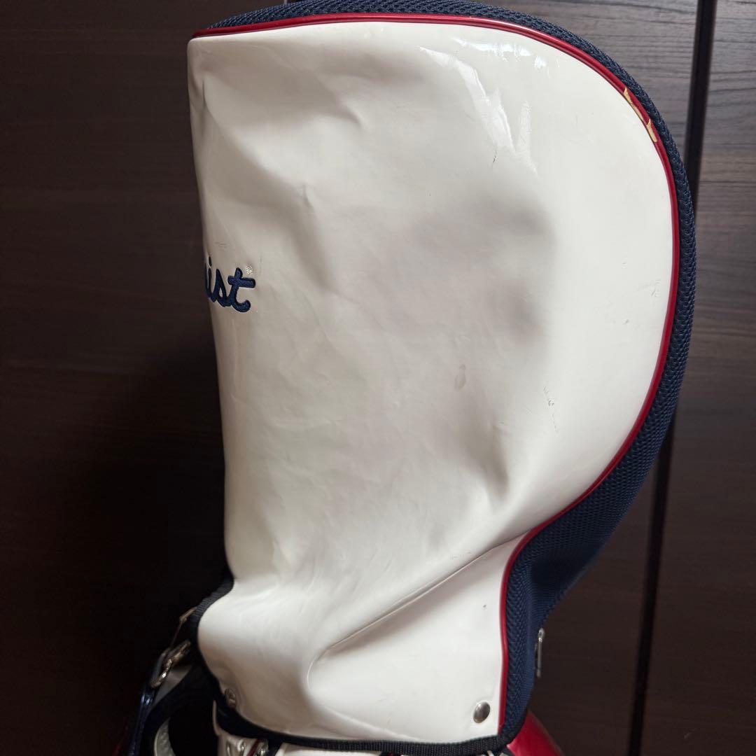 Titleist キャディバッグ ゴルフバッグ ホワイト/レッド/ネイビー