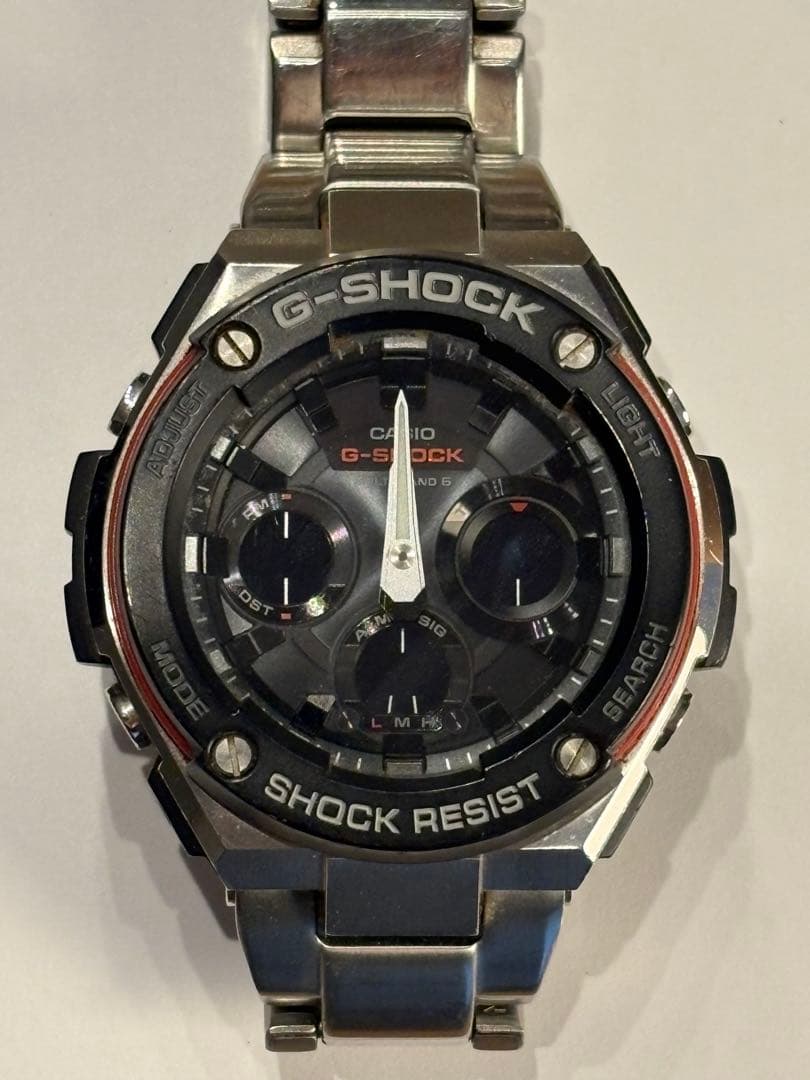 美品！カシオ Gショック GST-W100D 電波ソーラー メタルバンド