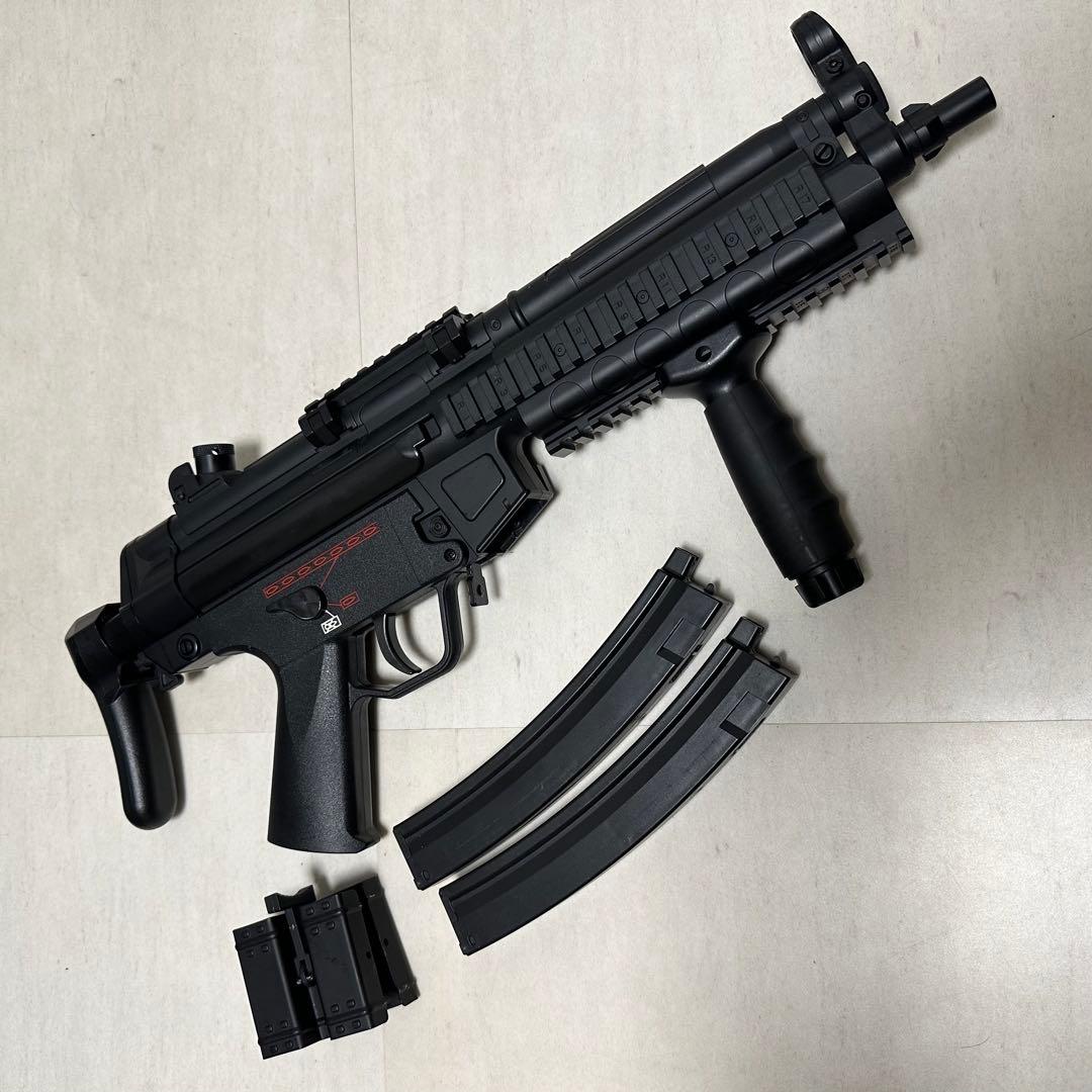 【動作良好／カスタム付】東京マルイ ライトプロ MP5 A5 R.A.S 10禁