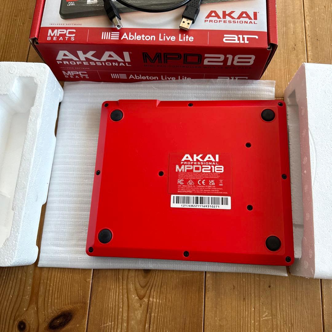 AKAI MPD218 MIDIパッド & Ableton Live Lite