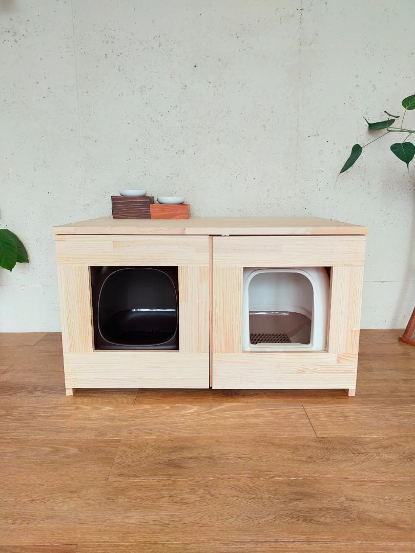 Kiraraさん専用ページ　デュオトイレ　２つしまえる猫トイレカバー