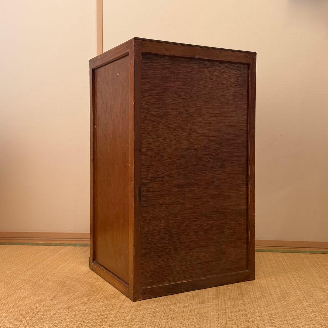 昭和中期 キャビネット 引き出し 木製収納棚 古家具 アンティーク レトロ