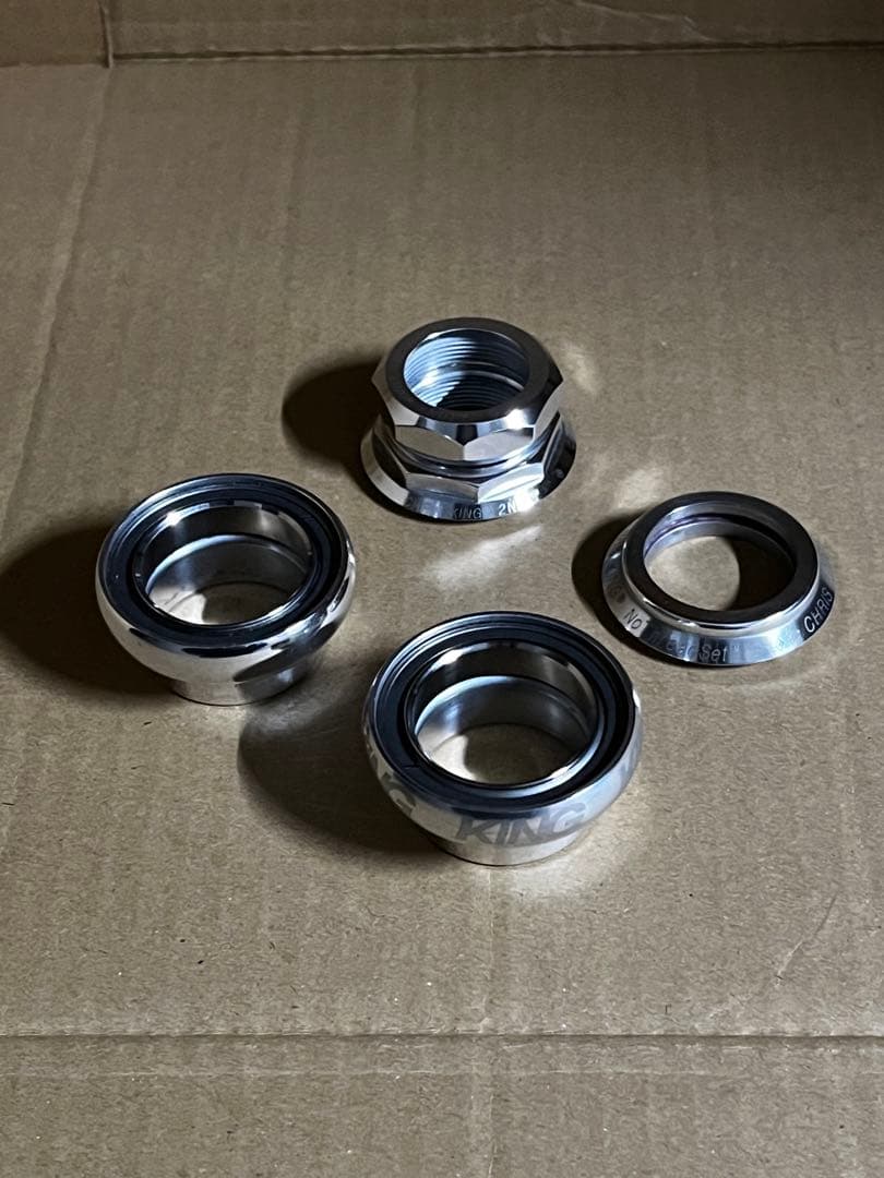 加工 クリスキング 2nutヘッドパーツ 1インチ oldmtbリヴェンデル等に