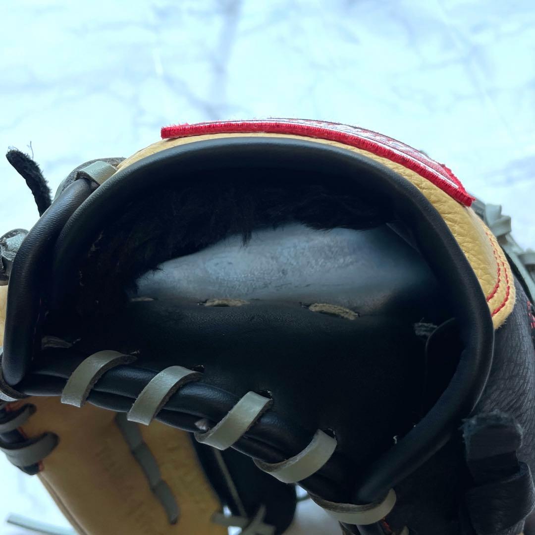 シ*こ様 【未使用級美品】Rawlings 一般軟式用 ブラック×キャメル
