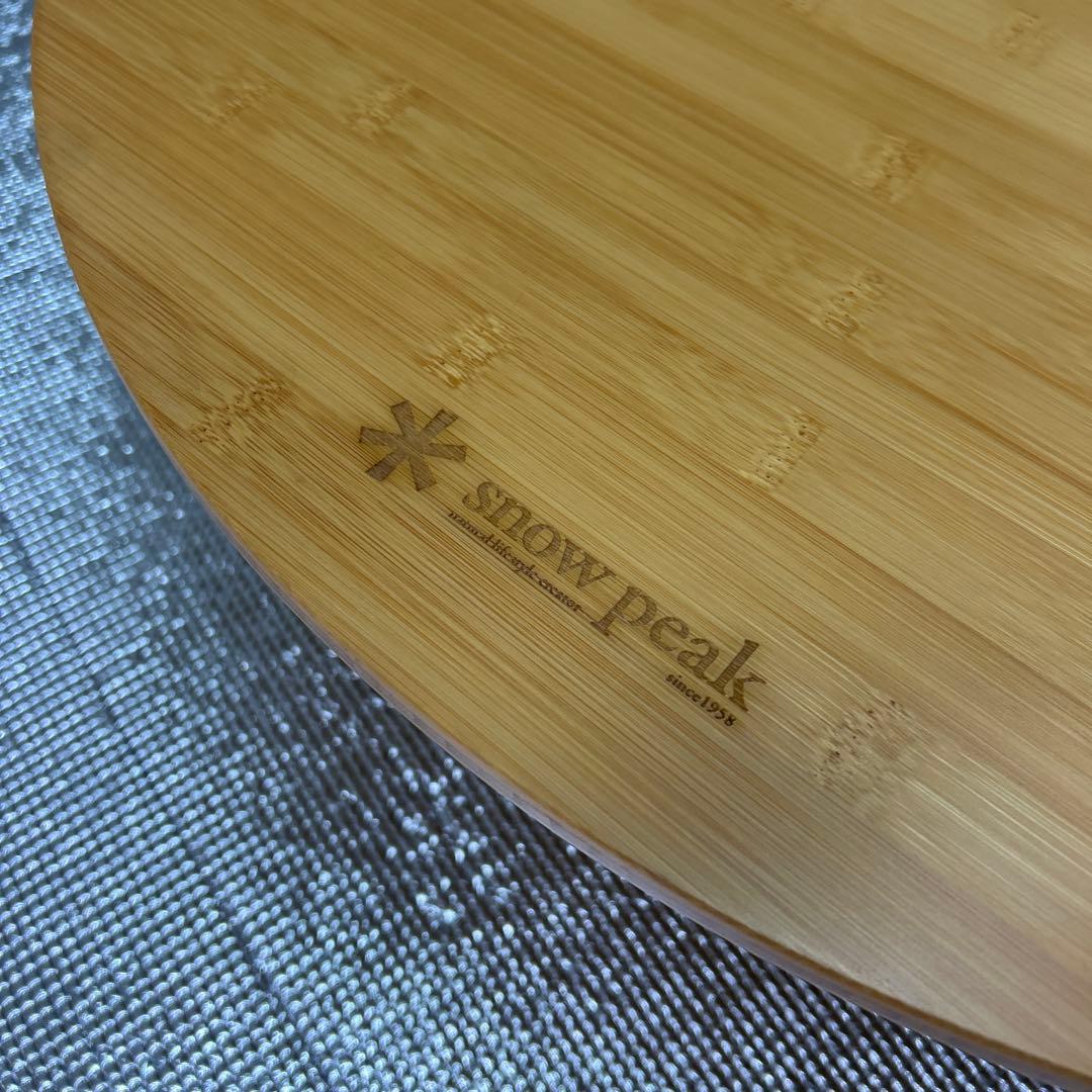 未使用　スノーピーク　ワンアクションちゃぶ台竹 M　テーブル 650mm