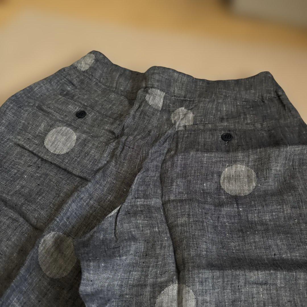 リゼッタlisetteドット柄ガウチョパンツ ダークグレー