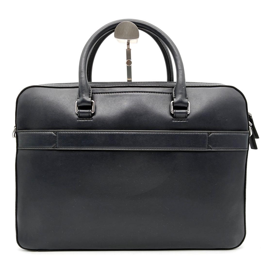 極美品 マイケルコース ビジネスバッグ 総柄 ロゴ A4 PC可 ボルドー 紺