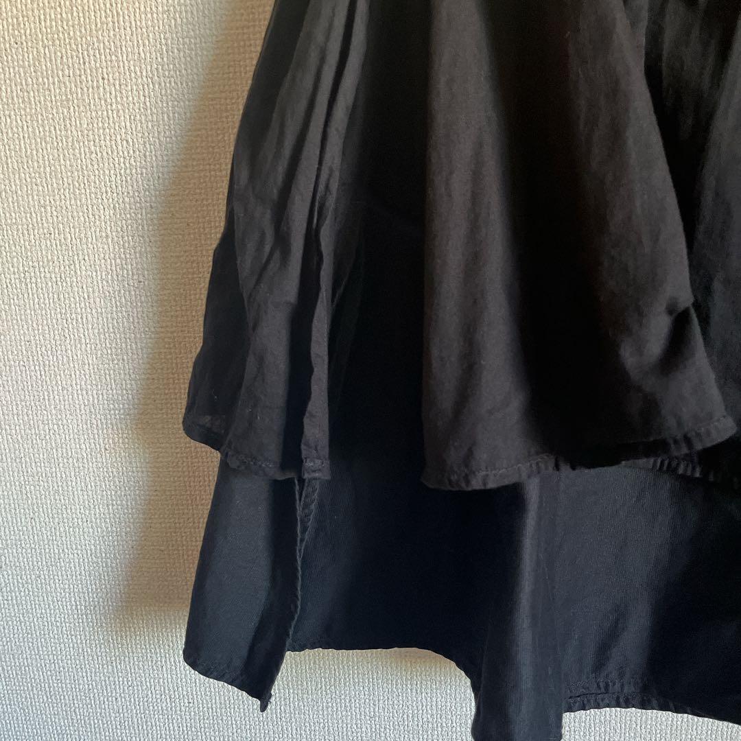 KAPITAL キャピタル　スカート風パンツ　ブラック　サイズ1 フリルパンツ