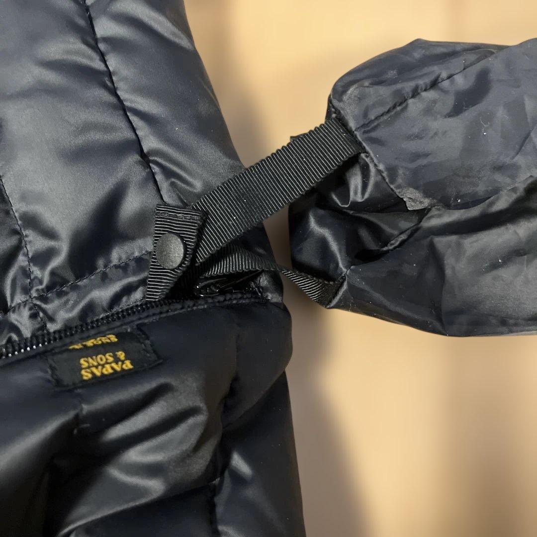 パパス　ダウンベスト　収納袋付き