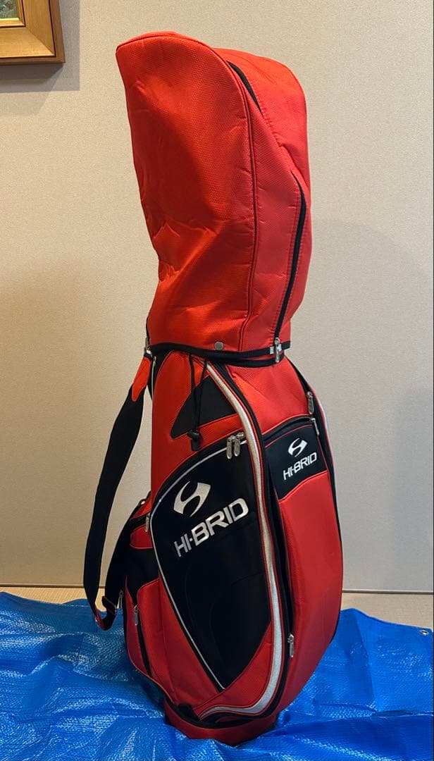 komekko　H-BRID レッドキャディバッグ+ゴルフセット
