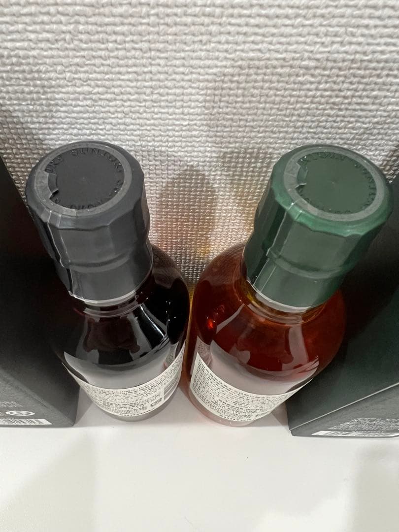 山崎 白州蒸溜所限定スパニッシュオークピーテッドモルト180ml 飲み比べセット