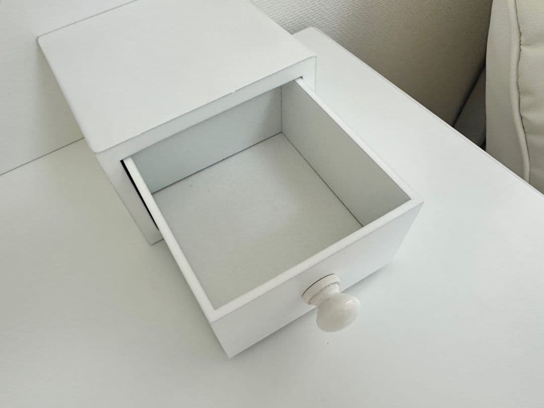 ホワイト 木製 ドレッサー 鏡台