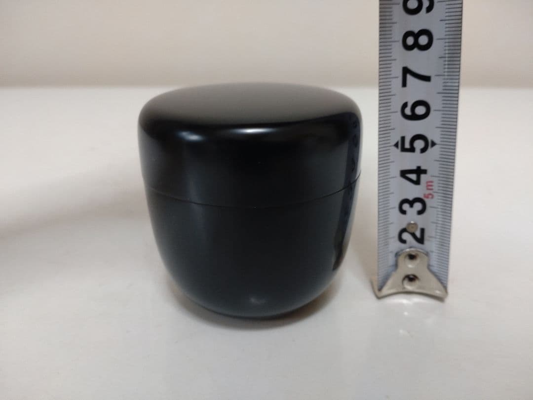 川端近左 倣利休形 黒中棗 二重箱 共箱