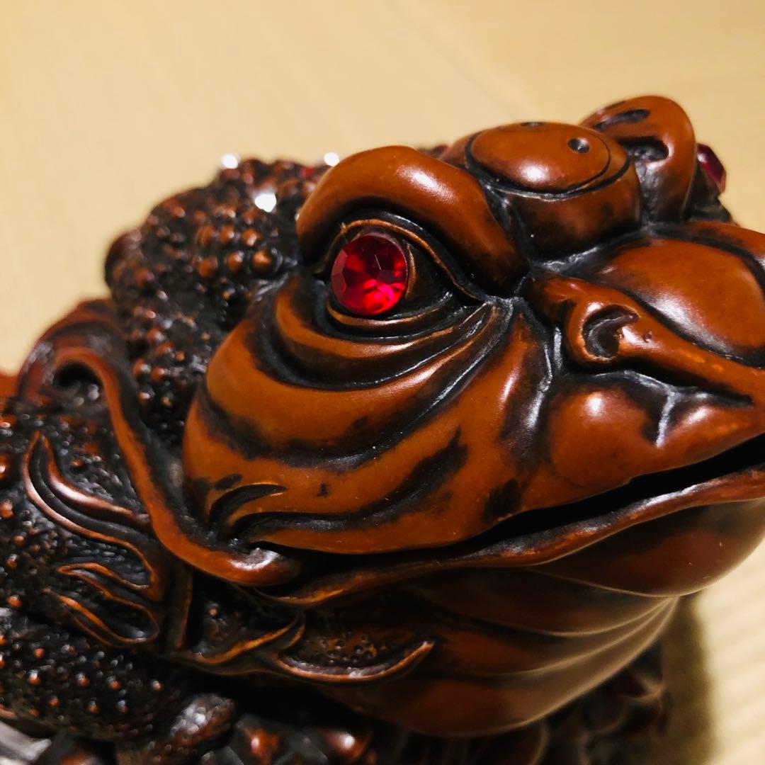 【R R R】三脚蟾蜍 銭蛙 風水 置き物 商売繁盛金運アップ 縁起 幸運