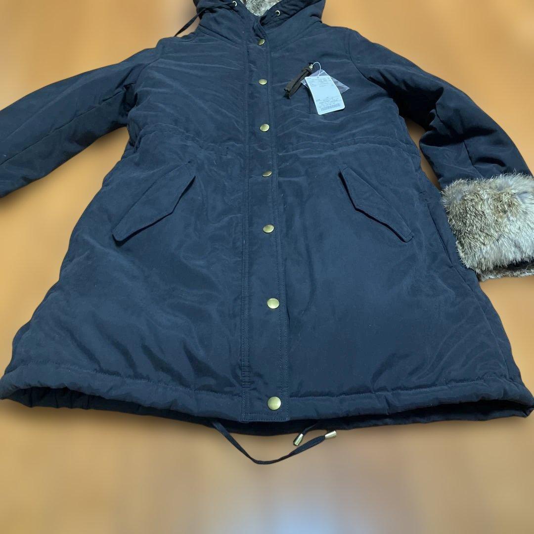 新品、未使用　SHIPS for women ラビットファー モッズコート